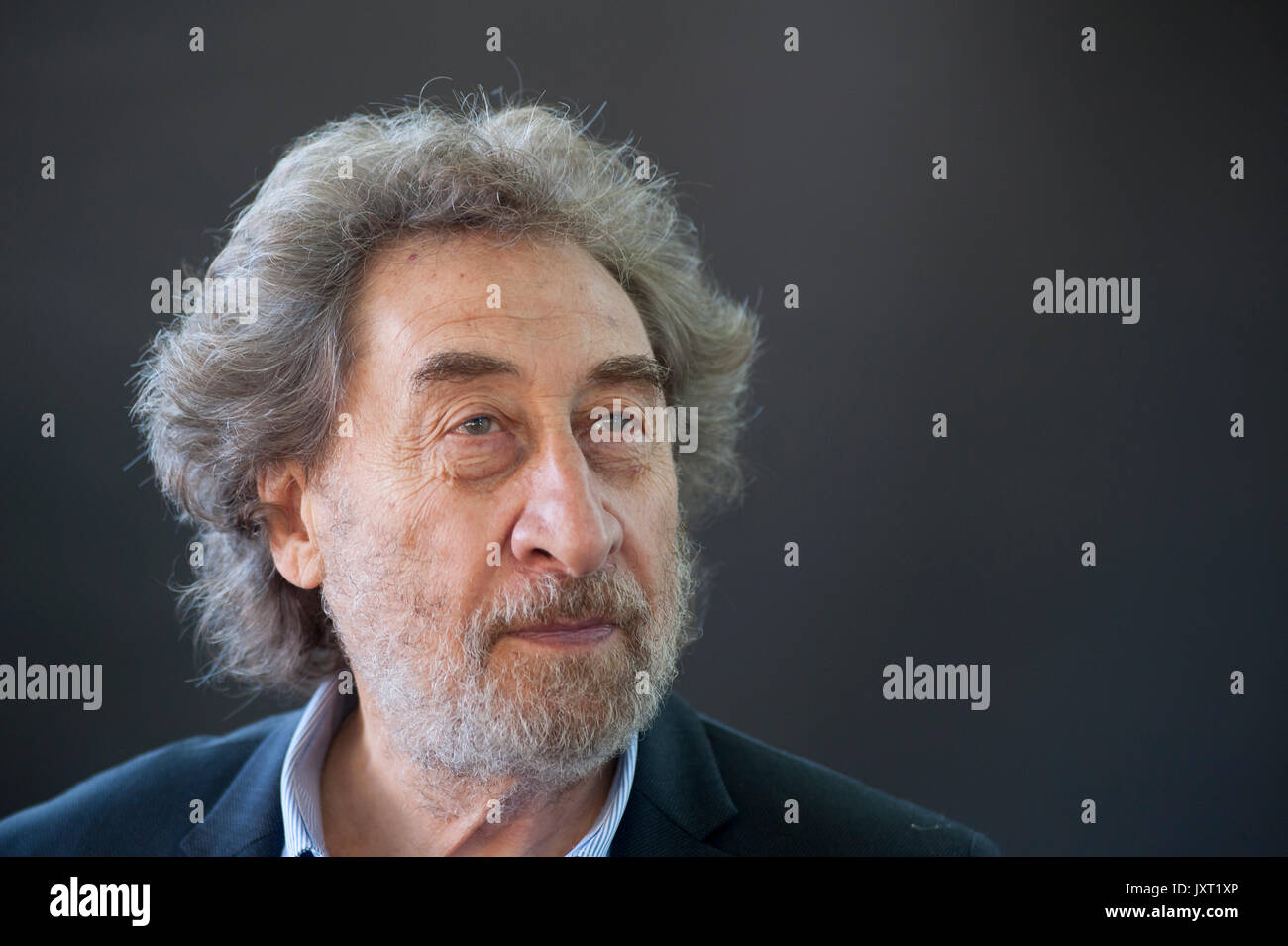 Edinburgh, Regno Unito. Il 17 agosto 2017. Autore Howard Jacobson che compaiono all'Edinburgh International Book Festival. Credito: Lorenzo Dalberto/Alamy Live News Foto Stock