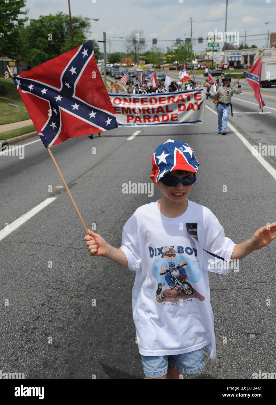 Marietta, GA, Stati Uniti d'America. 26 apr 2008. Confederate memorial day parade di Marietta GA Credito: Robin Rayne Nelson/ZUMA filo/Alamy Live News Foto Stock