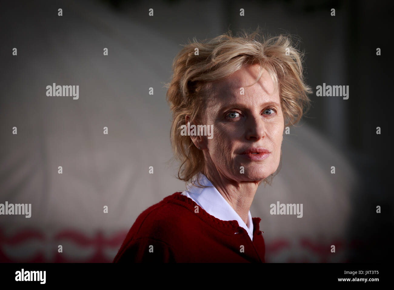 Edimburgo, Scozia 17 agosto. Giorno 6 Edinburgh International Book Festival. Nella foto: Siri Hustvedt American romanziere e saggista. Credito: pak@ Mera/Alamy Live News Foto Stock