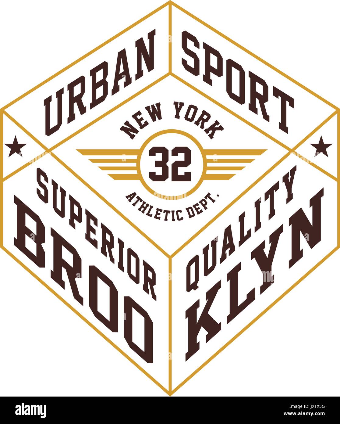 Urban sport brooklyn Illustrazione Vettoriale