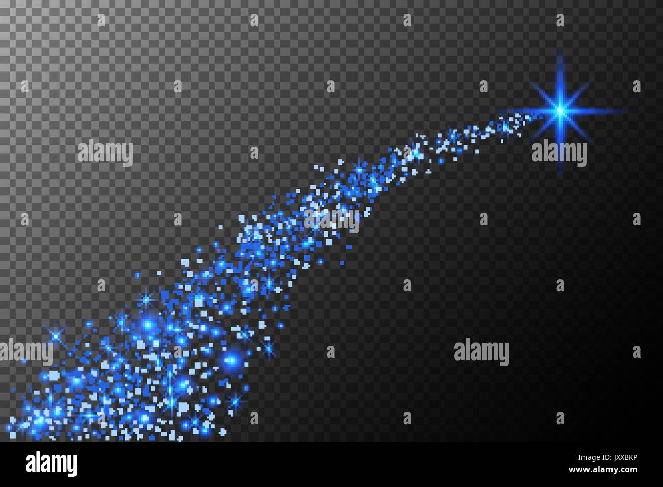 Stella Luminosa Di Natale.Abstract Luminose Stelle Cadenti Stella Di Natale Shooting Star Con Stelle Scintillanti Trail Su Sfondo Blu Scuro Meteoroid Comet Asteroide Backdro Immagine E Vettoriale Alamy
