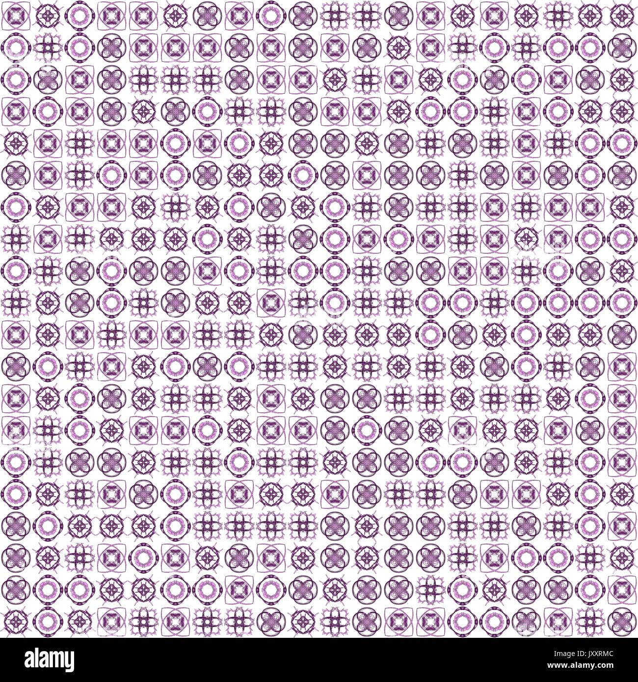 Abstract grunge texture viola su sfondo bianco. Rumore irregolare del design. Caoticamente collocato piccoli schemi frattali. Foto Stock