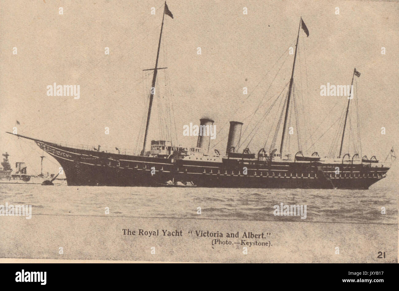 L'ex British Royal Yacht HMY "Victoria and Albert' (3rd) Foto Stock