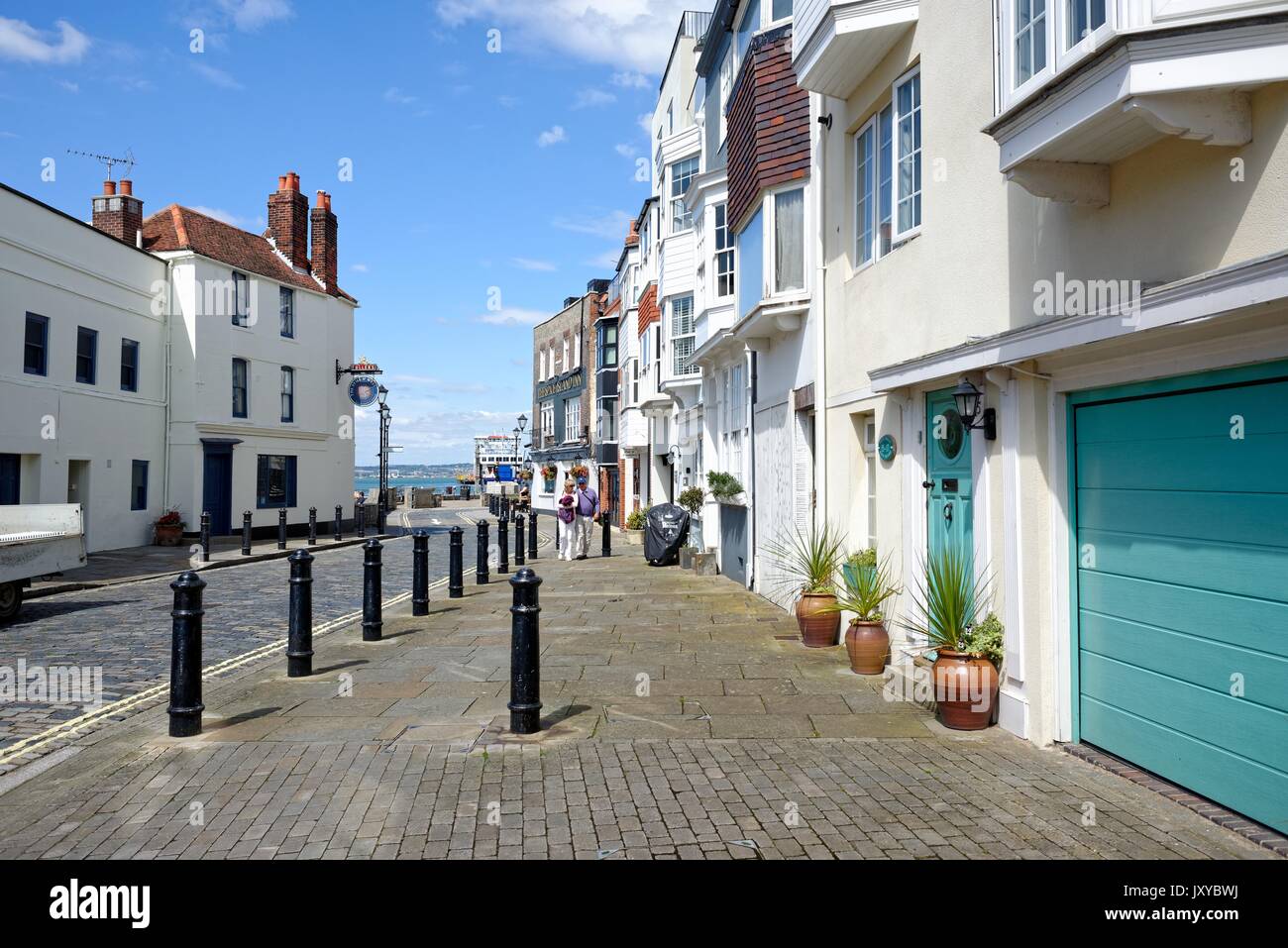Bagno vecchio quadrato Portsmouth Hampshire REGNO UNITO Foto Stock