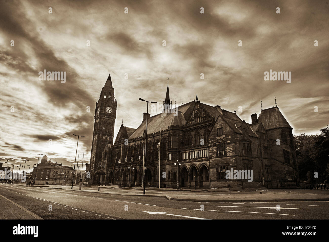 Rochdale Town Hall Foto Stock