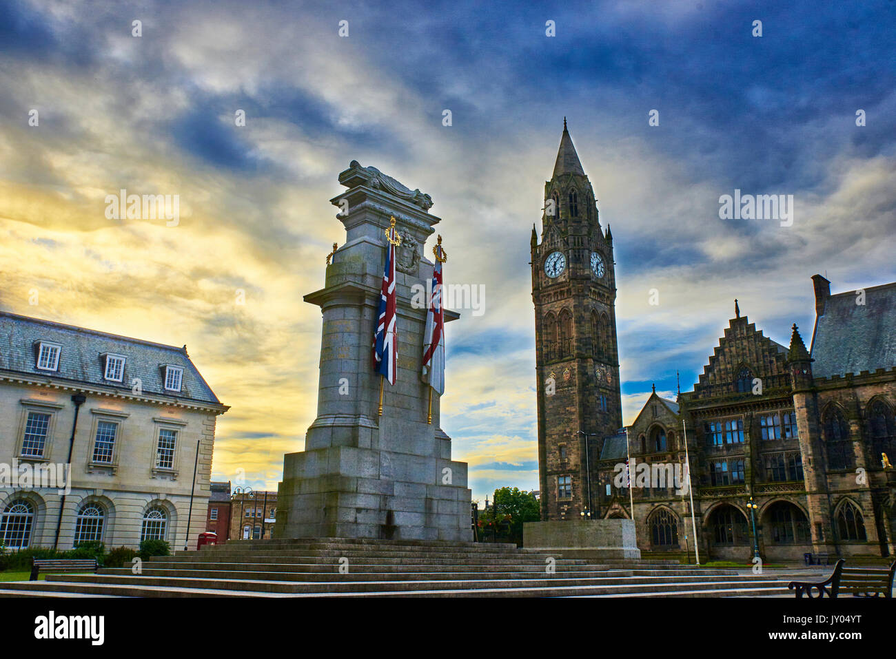 Il cenotafio Rochdale Foto Stock