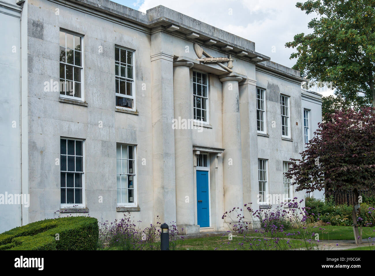 Casa di sessione,precedentemente Tribunali di Canterbury,ora posseduta da Canterbury Christ Church University,Longport,Canterbury,Kent,Inghilterra Foto Stock