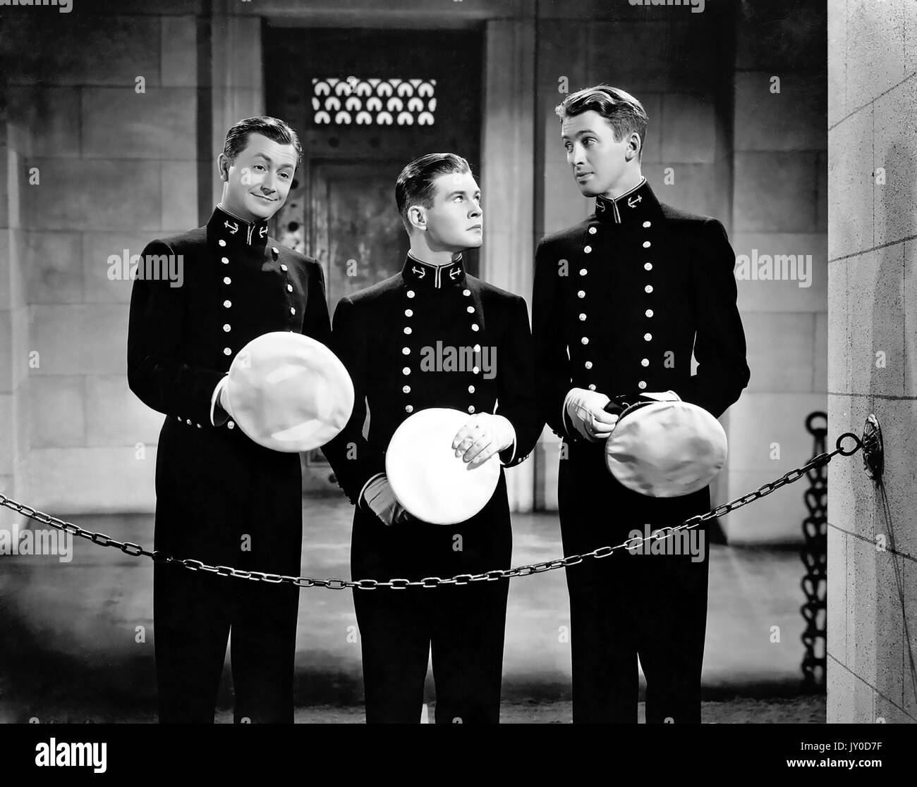 NAVY Blu e Oro 1937 MGM film con James Stewart a destra Foto Stock