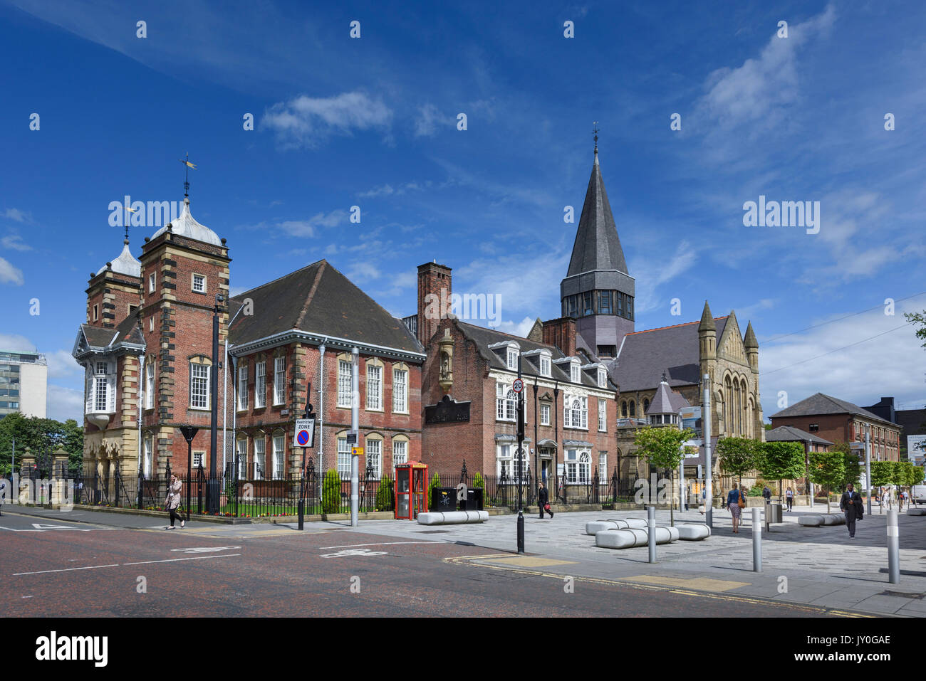 College House edificio classificato Grade II, Newcastle upon Tyne, una volta Dame Allan la Scuola di carriere ora Centro per la Northumbria University. Foto Stock