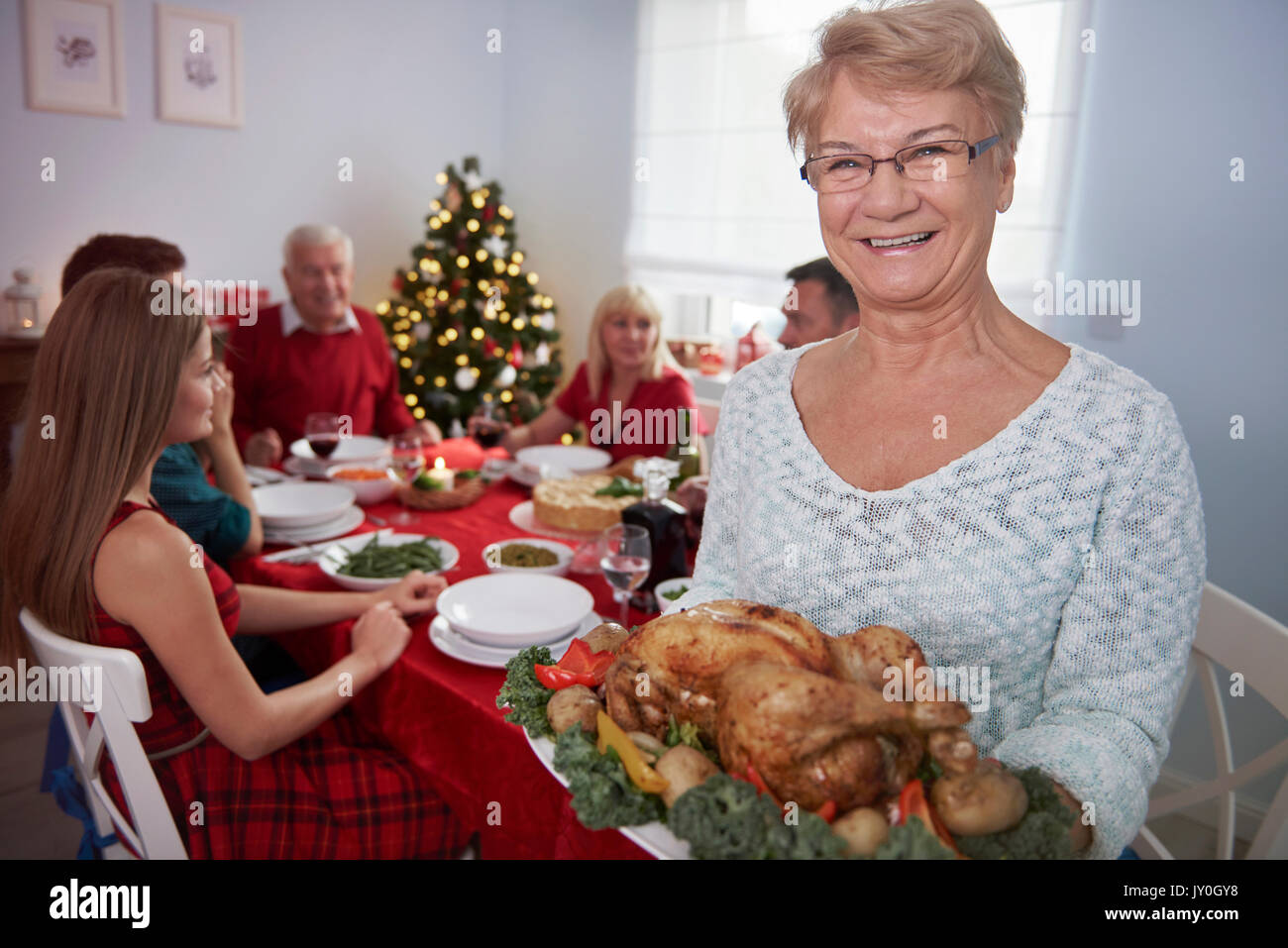 Questo è il mio piatto spettacolare nella vigilia di Natale Foto Stock