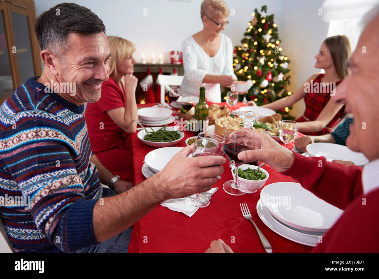 L'inizio della vigilia di Natale Foto Stock