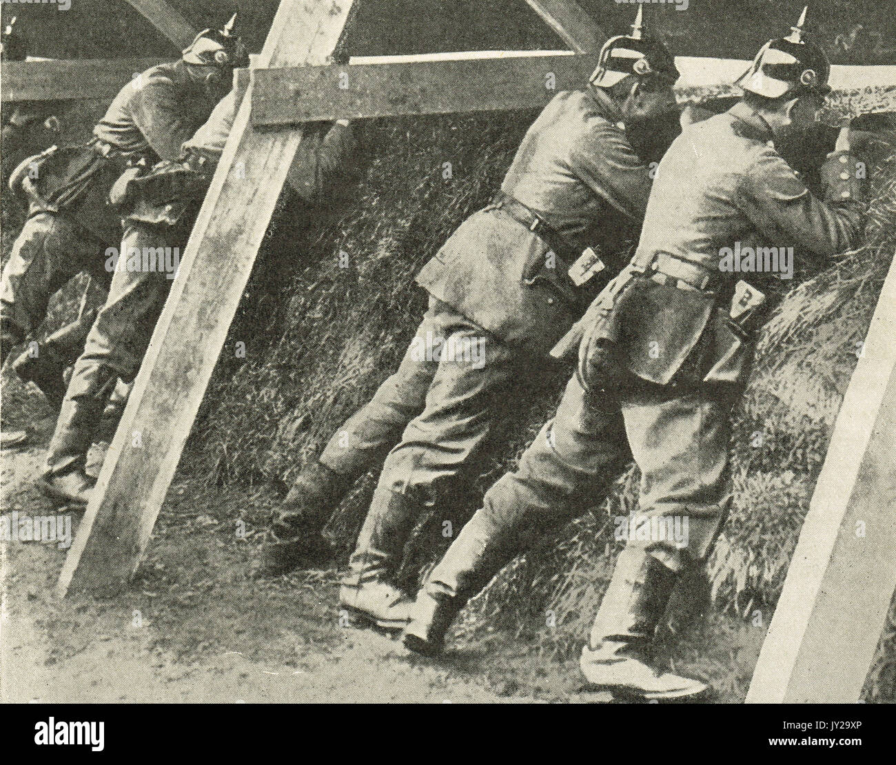 I soldati tedeschi sul fronte russo, WW1 Foto Stock