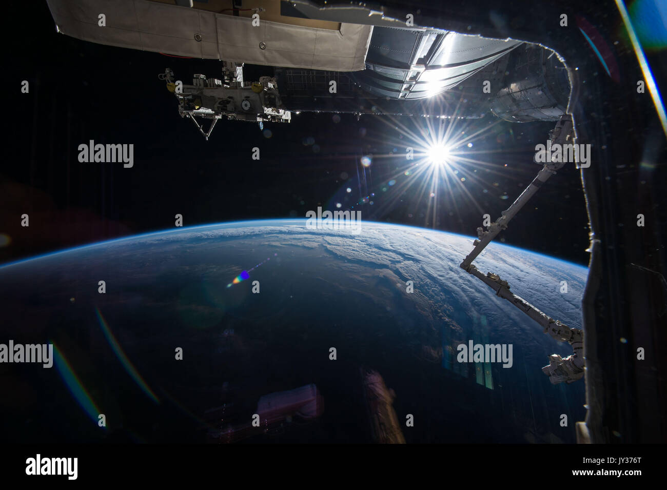 Esplorazione del pianeta Terra dallo spazio esterno. La bellezza della natura visto dalla ISS. Gli elementi di questa immagine fornita dalla NASA Foto Stock