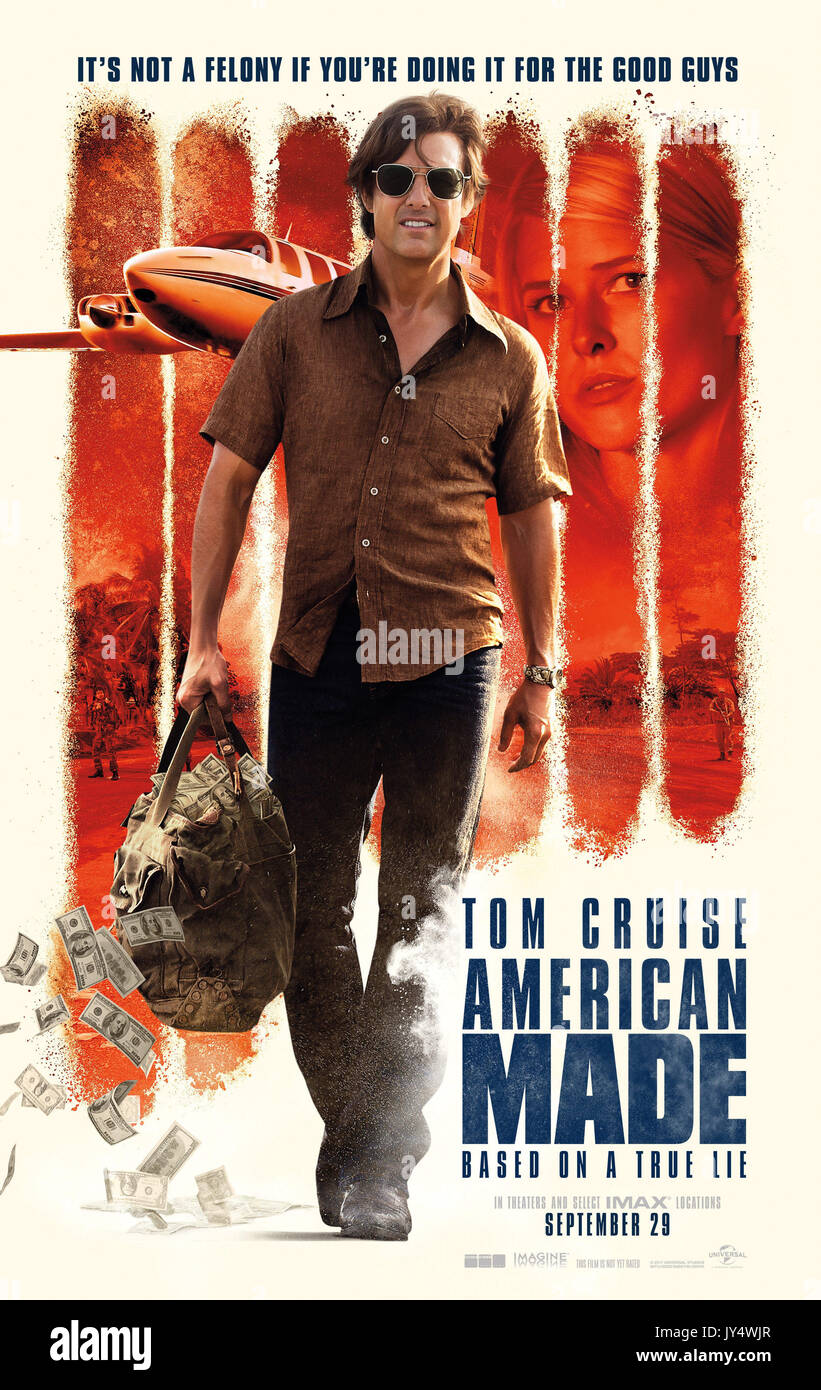 Data di rilascio: Settembre 29, 2017 Titolo: American realizzato STUDIO: Universal Pictures Regista: Doug Liman Trama: un pilota terre lavorare per la CIA e come un farmaco runner nel sud nel corso degli anni ottanta. STARRING: TOM CRUISE come Barry Seal poster arte. (Credito Immagine: © Universal Pictures/Entertainment Immagini) Foto Stock