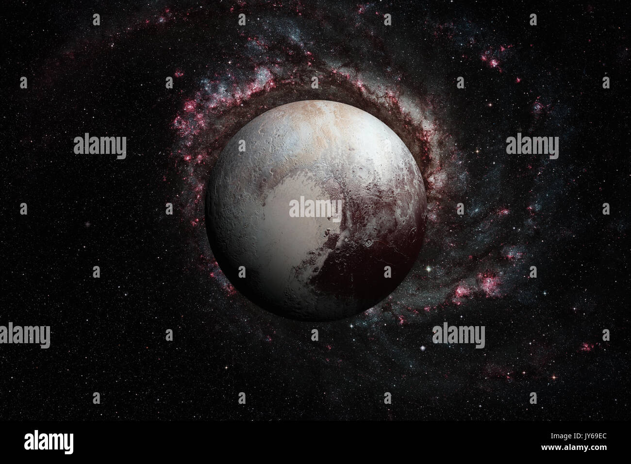 Sistema solare - Plutone. Si tratta di un dwarf planet nella fascia di Kuiper, un anello di corpi al di là di Nettuno. È il più grande conosciuto dwarf planet nel solare sist Foto Stock