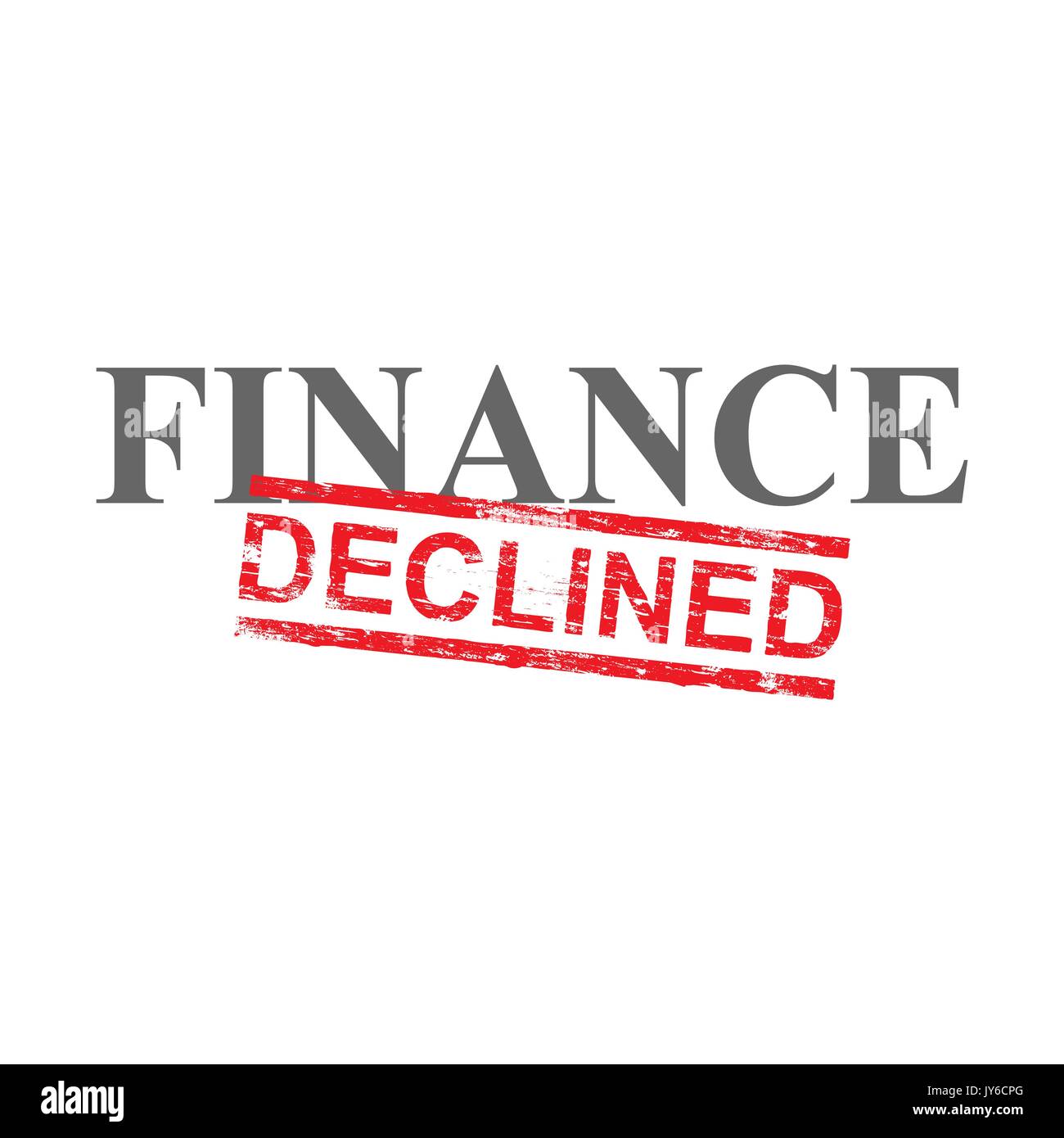 Declinato grungy rosso timbro di gomma per finanziaria parola illustrazione Illustrazione Vettoriale