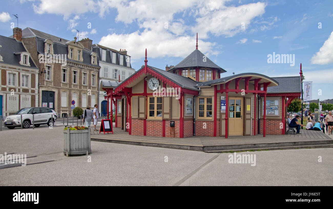 Chemin de fer de la Baie de Somme stazione St Valery Foto Stock