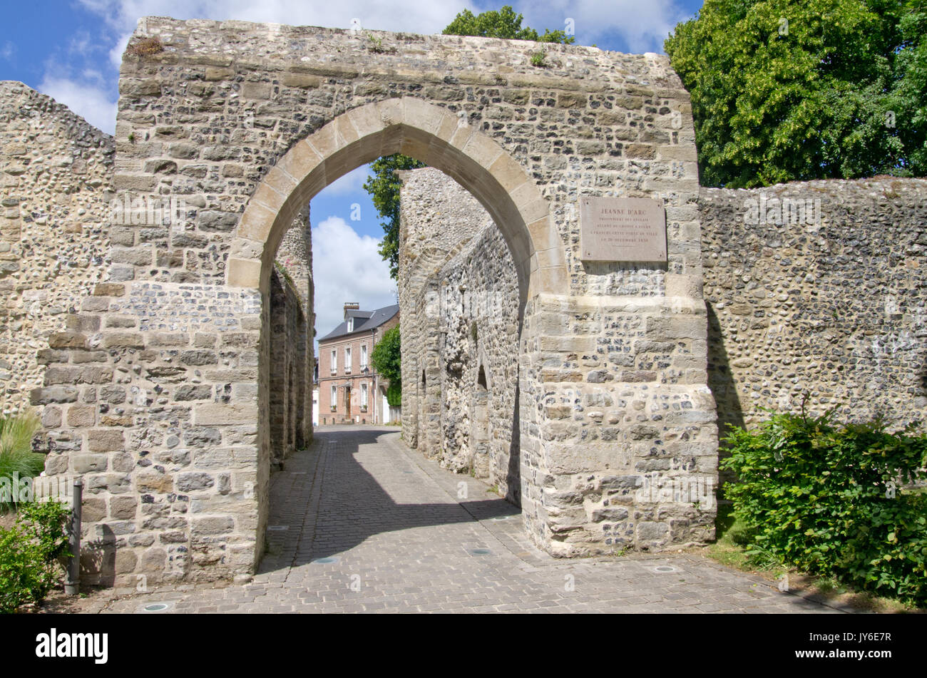 Porte Jeanne d Arc St Valery Foto Stock