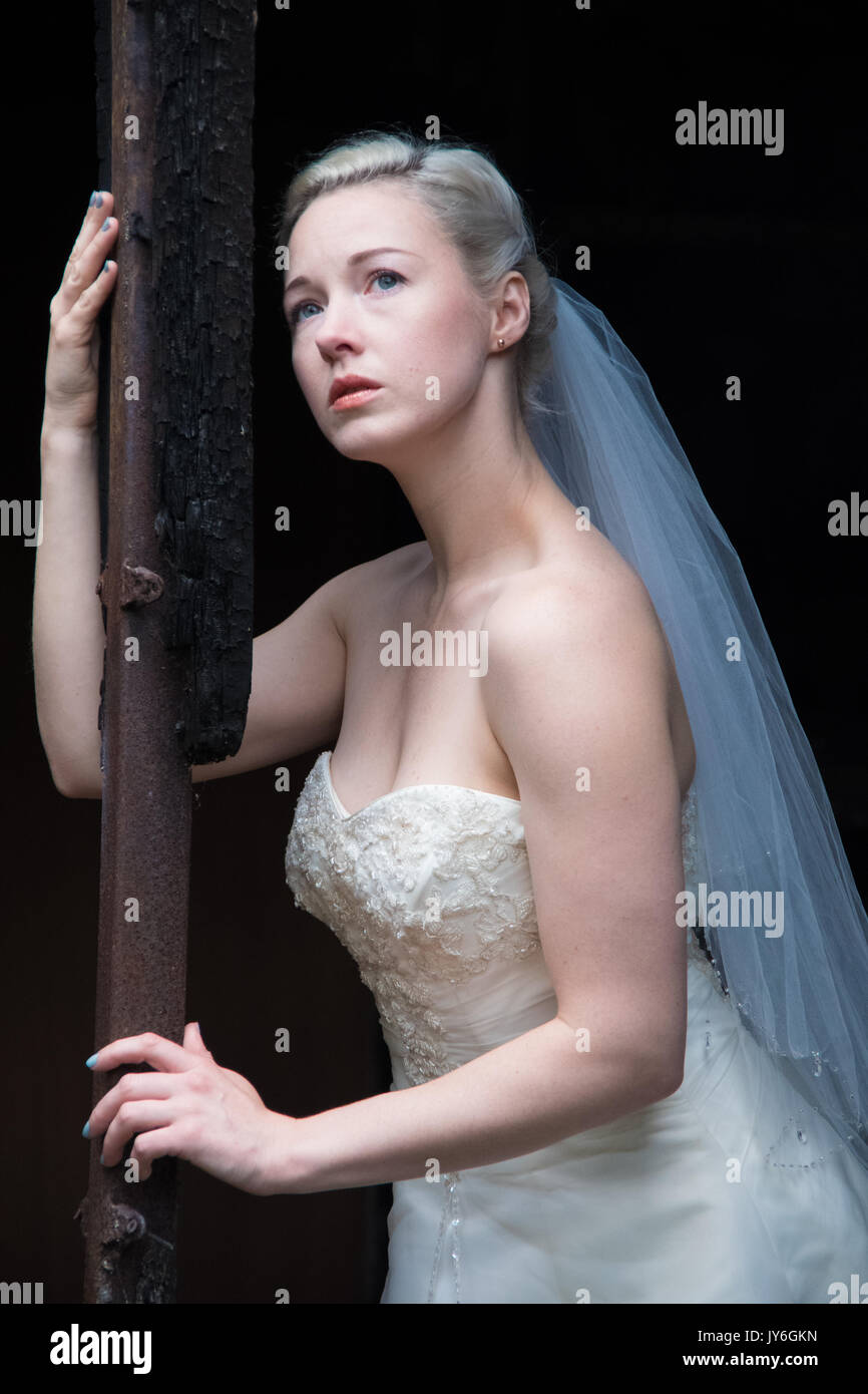 Sposa abbandonata e decadimento Platt's isola Eyot Hampshire Foto Stock