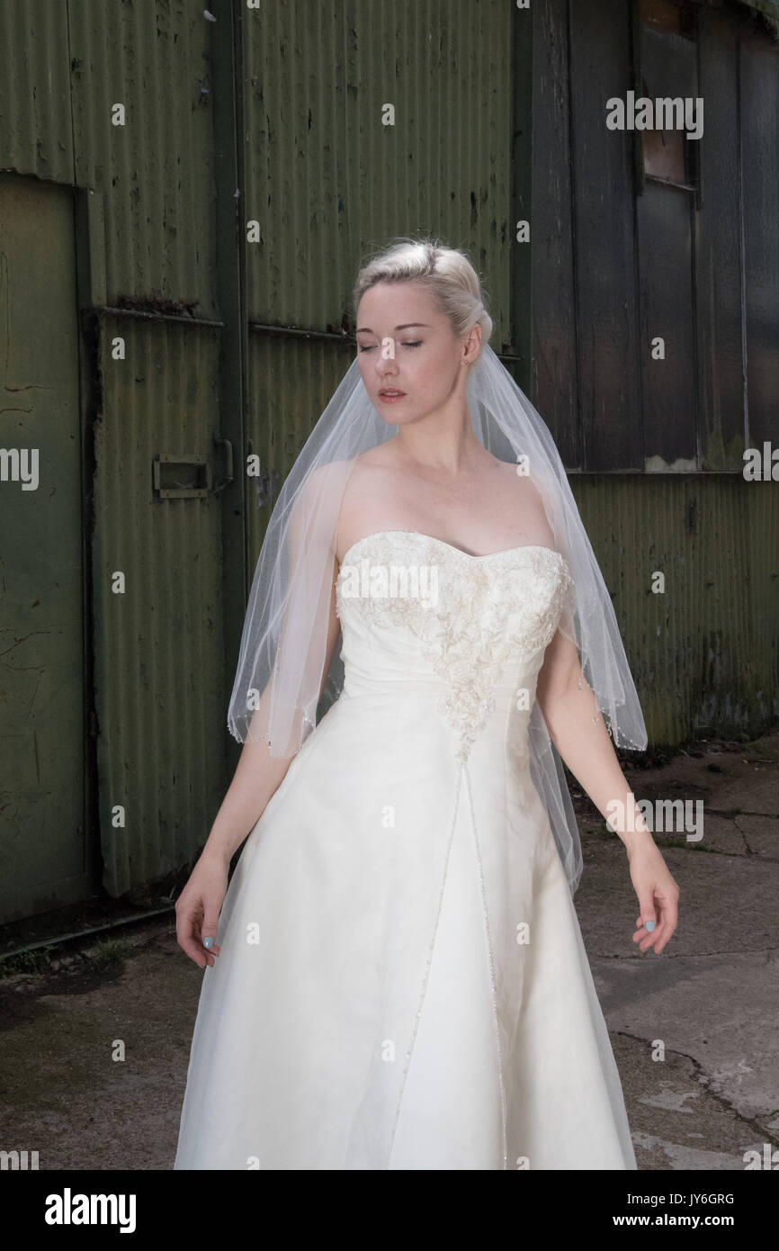 Sposa abbandonata e decadimento Platt's isola Eyot Hampshire Foto Stock