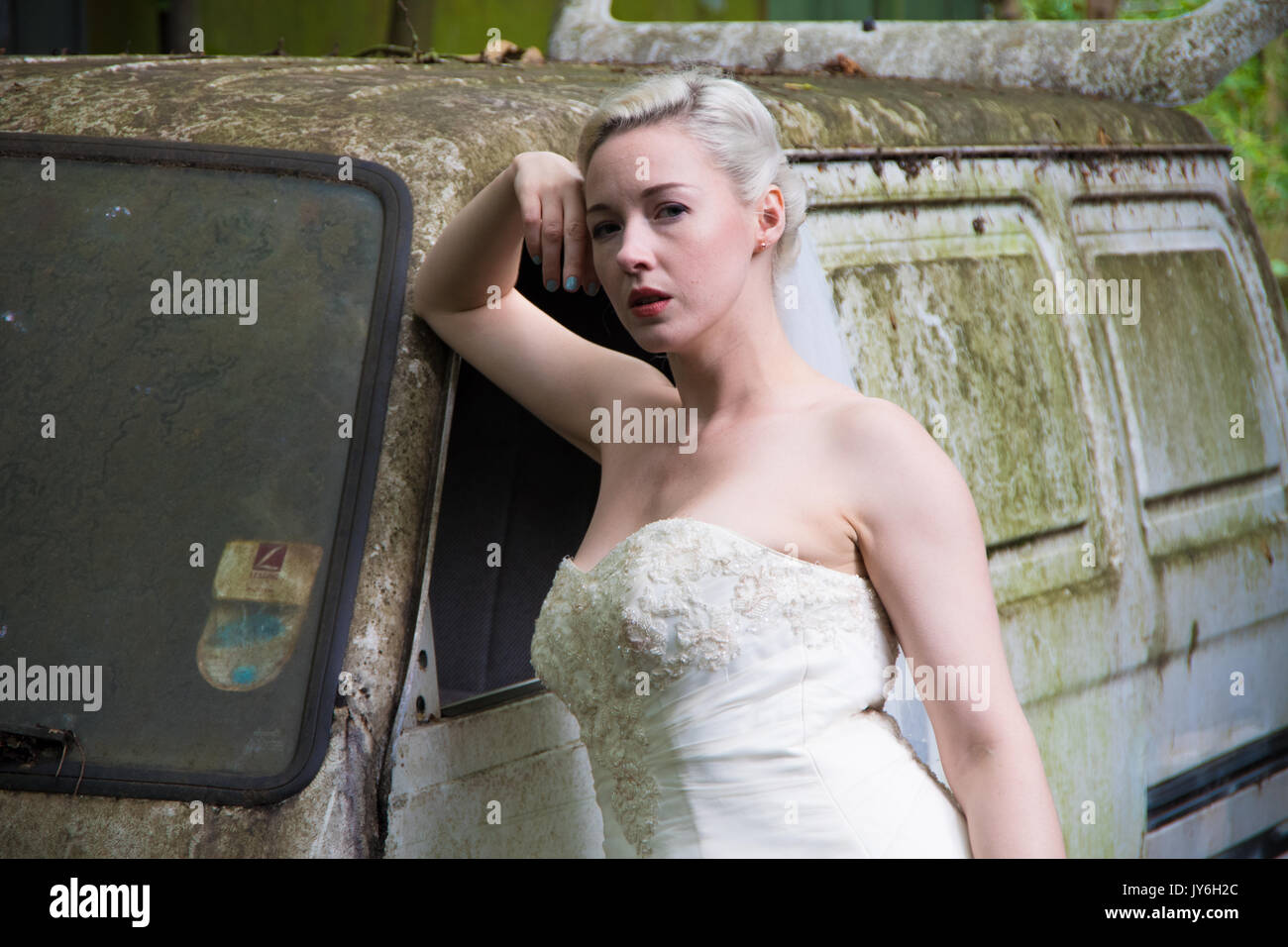 Sposa abbandonata e decadimento Platt's isola Eyot Hampshire Foto Stock