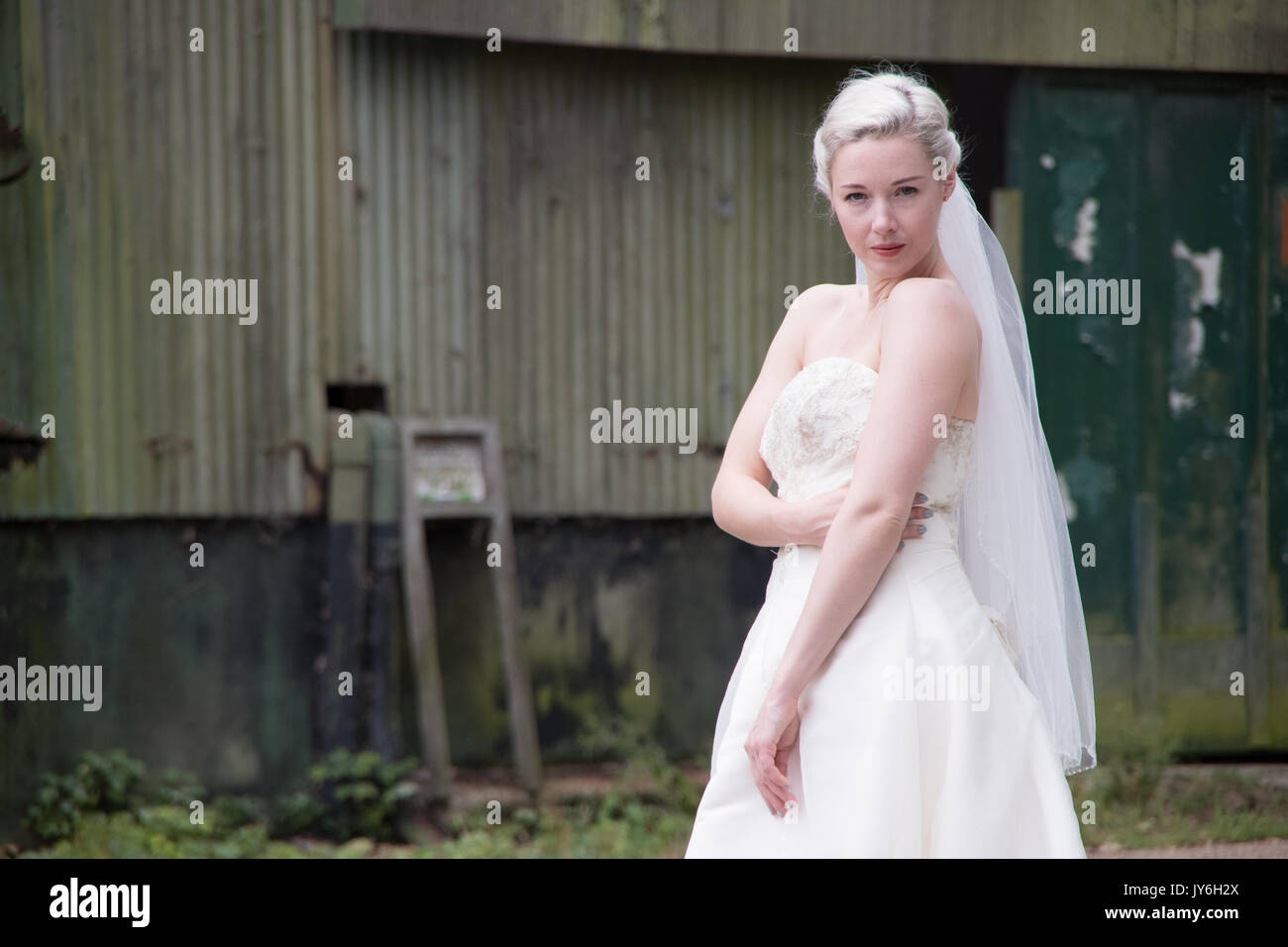 Sposa abbandonata e decadimento Platt's isola Eyot Hampshire Foto Stock