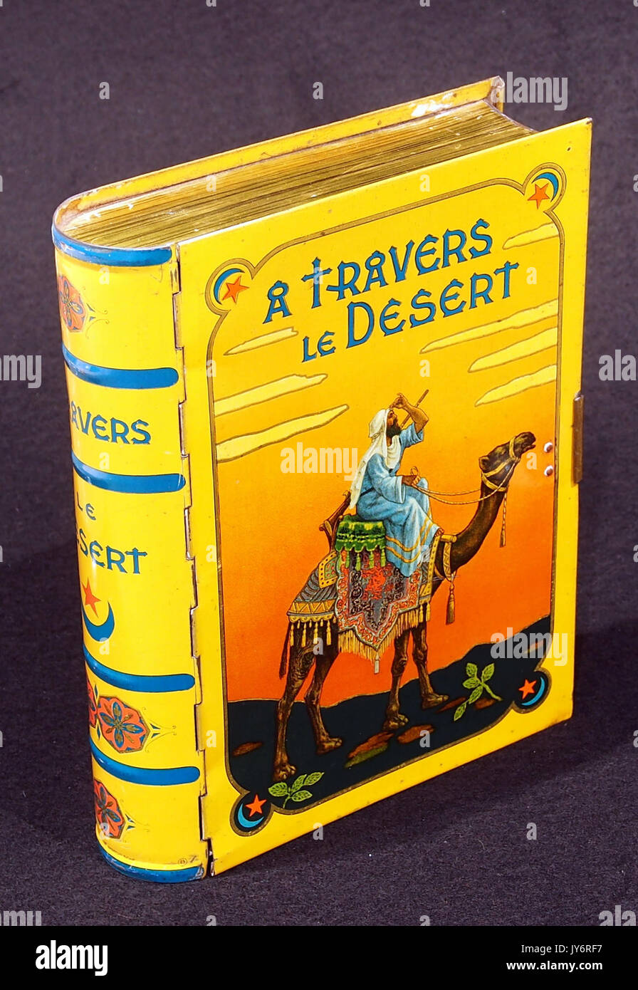 Questa immagine di "A Travers le Desert" cattura un momento nel deserto, mostrando l'ambiente duro e la bellezza naturale di questo arido paesaggio. Foto Stock