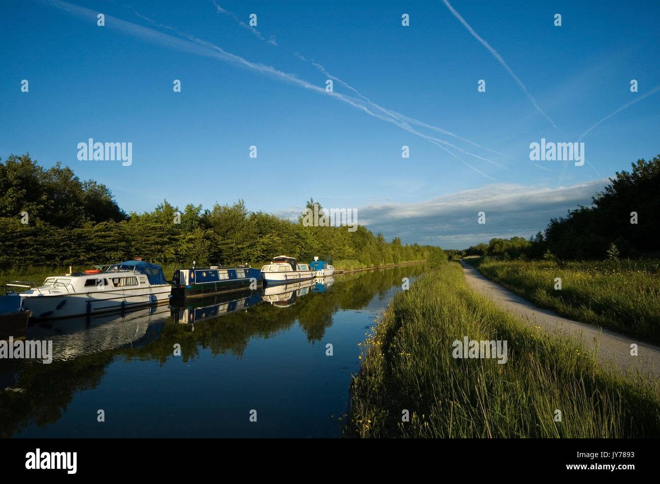 Bacino Boothstown Marina Foto Stock
