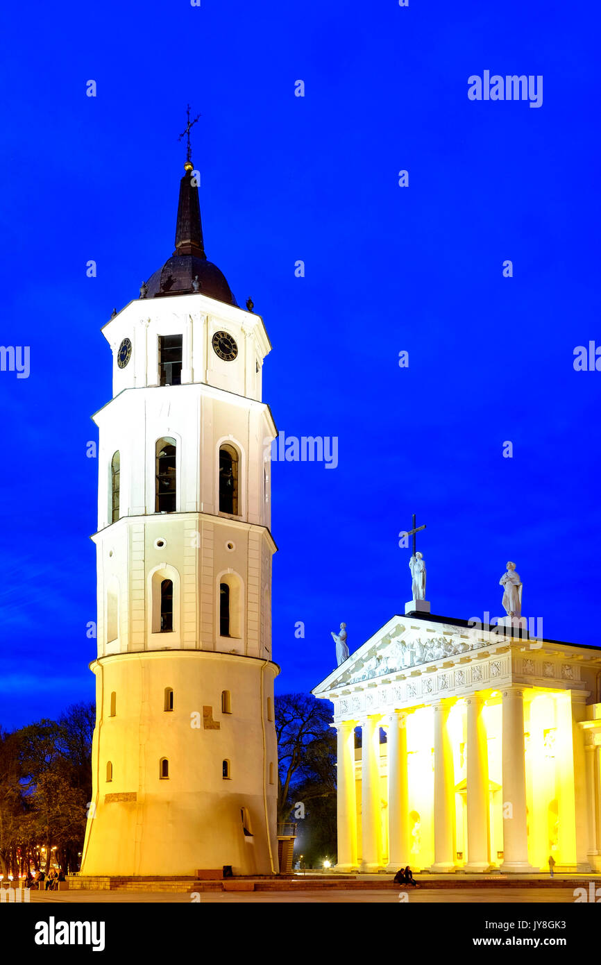 Basilica Cattedrale di San Stanislao e San Ladislao, Vilnius, Lituania Foto Stock