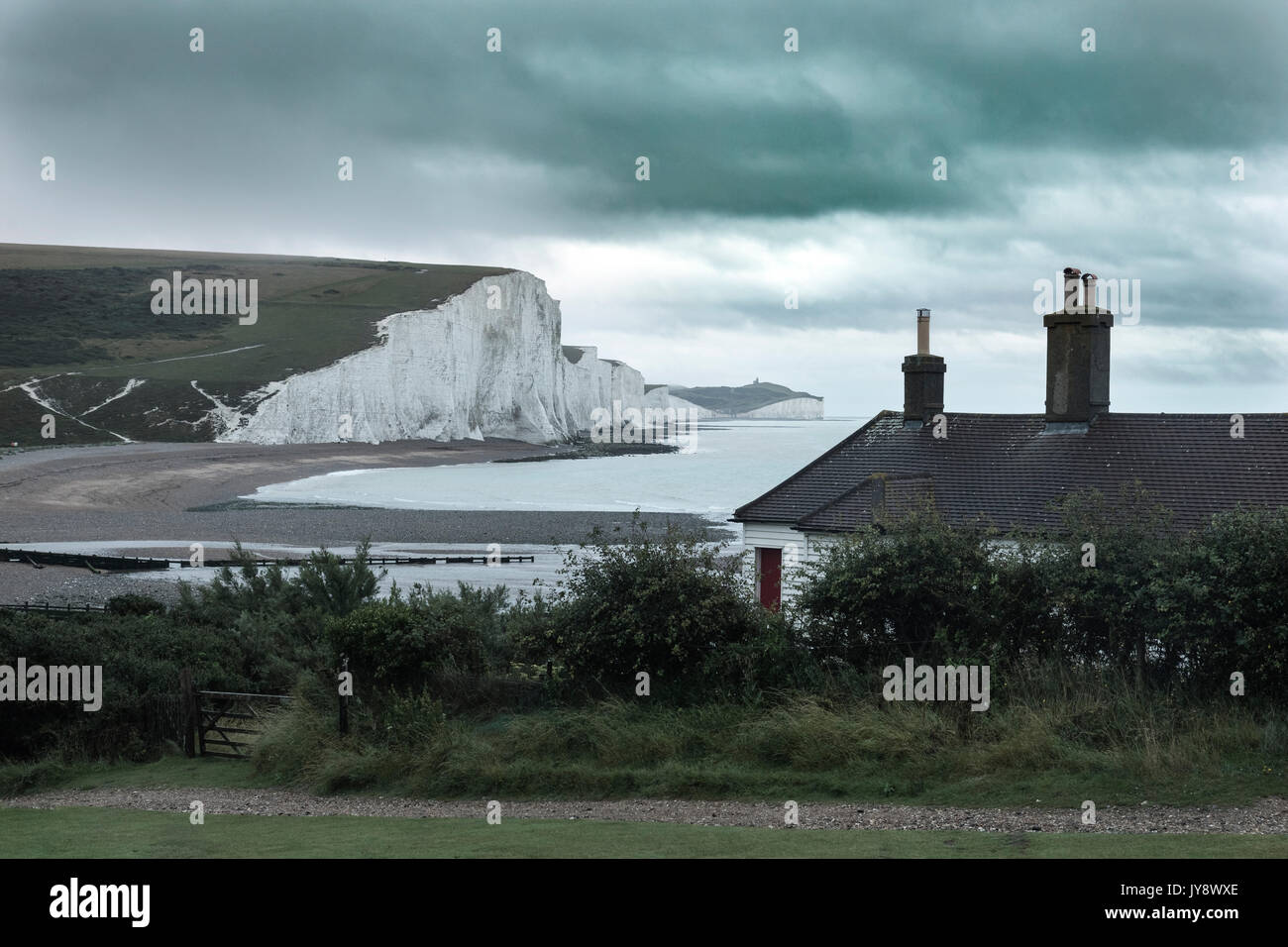 Sette sorelle, South Downs, East Sussex, England, Regno Unito Foto Stock