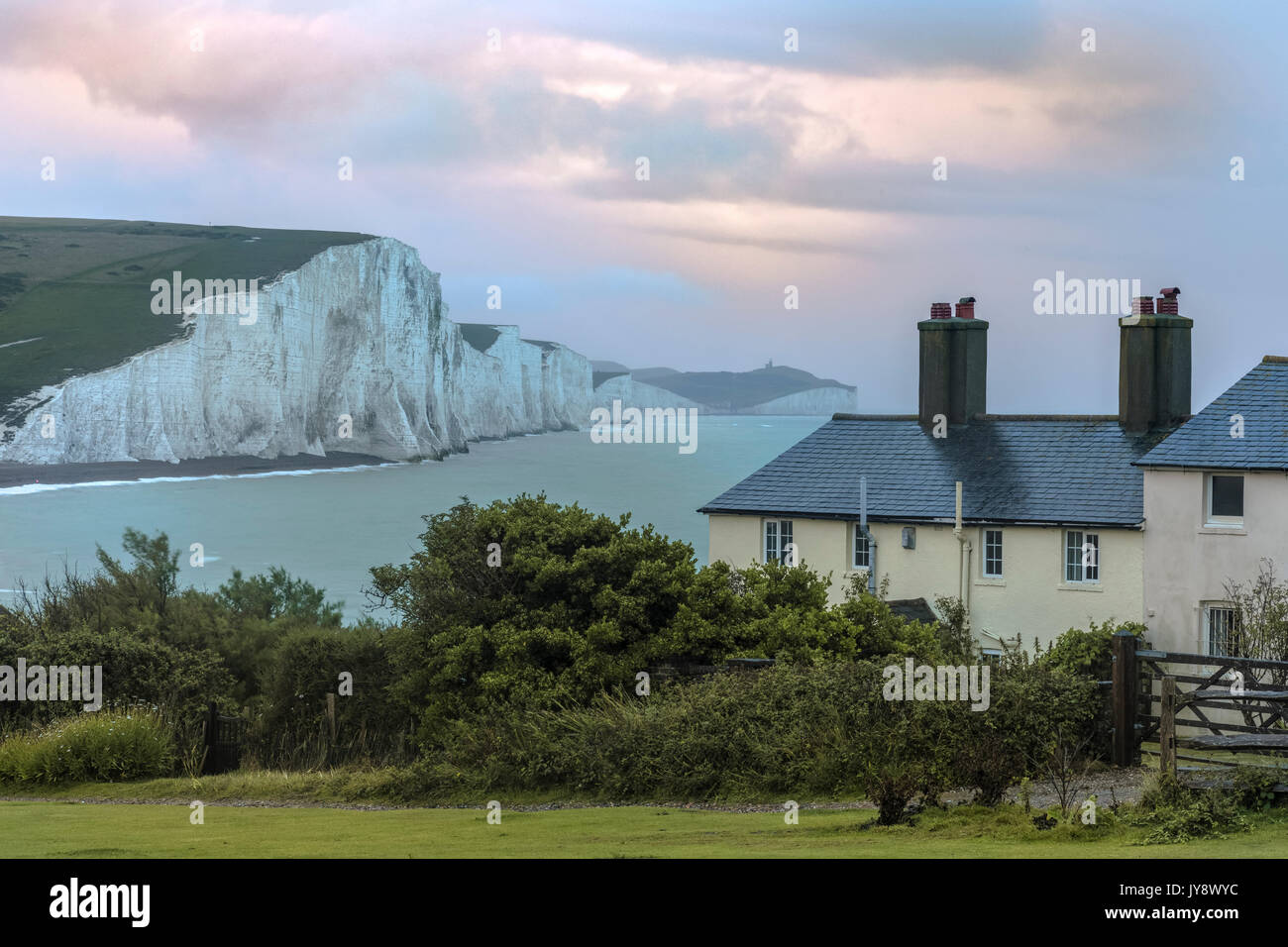 Sette sorelle, South Downs, East Sussex, England, Regno Unito Foto Stock