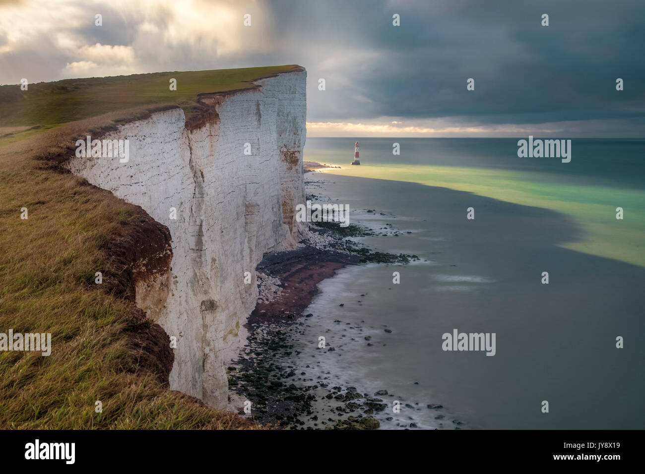 Beachy Head, Sette sorelle, South Downs, East Sussex, England, Regno Unito Foto Stock