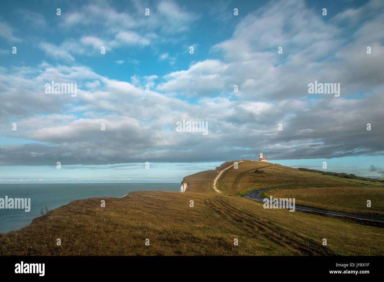 Belle Tout faro, Sette sorelle, South Downs, East Sussex, England, Regno Unito Foto Stock