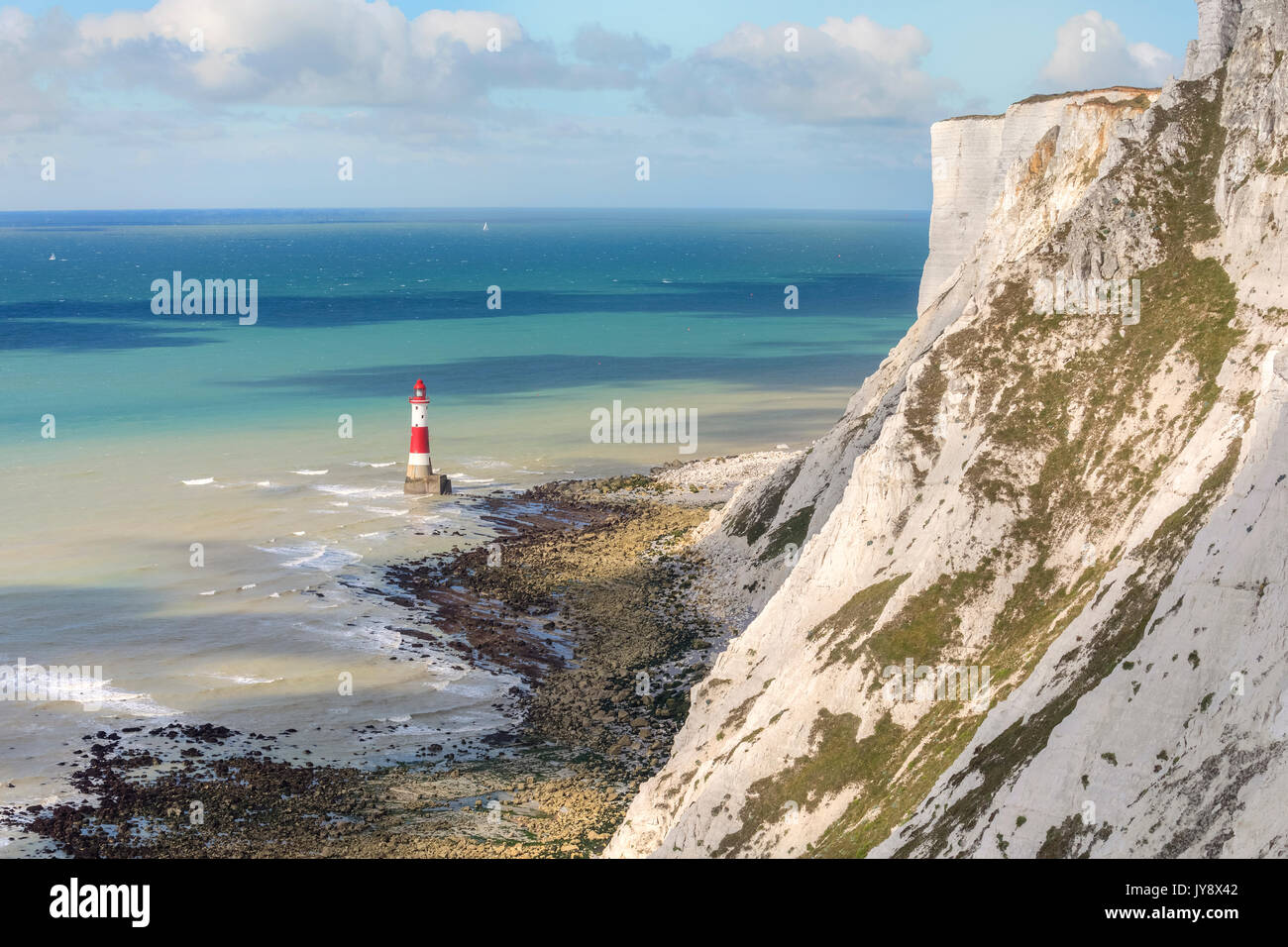 Beachy Head, Sette sorelle, South Downs, East Sussex, England, Regno Unito Foto Stock