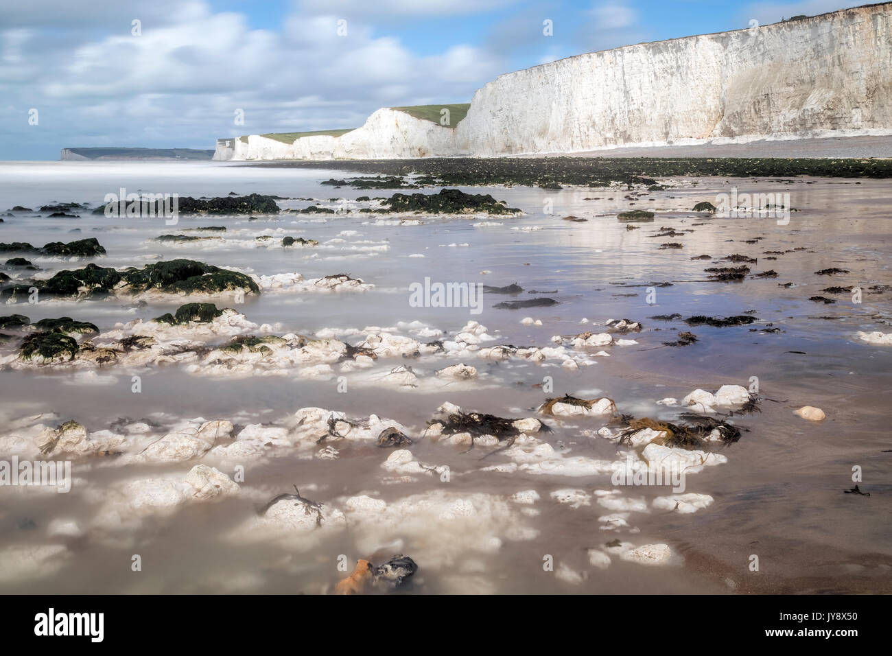 Sette sorelle, South Downs, East Sussex, England, Regno Unito Foto Stock