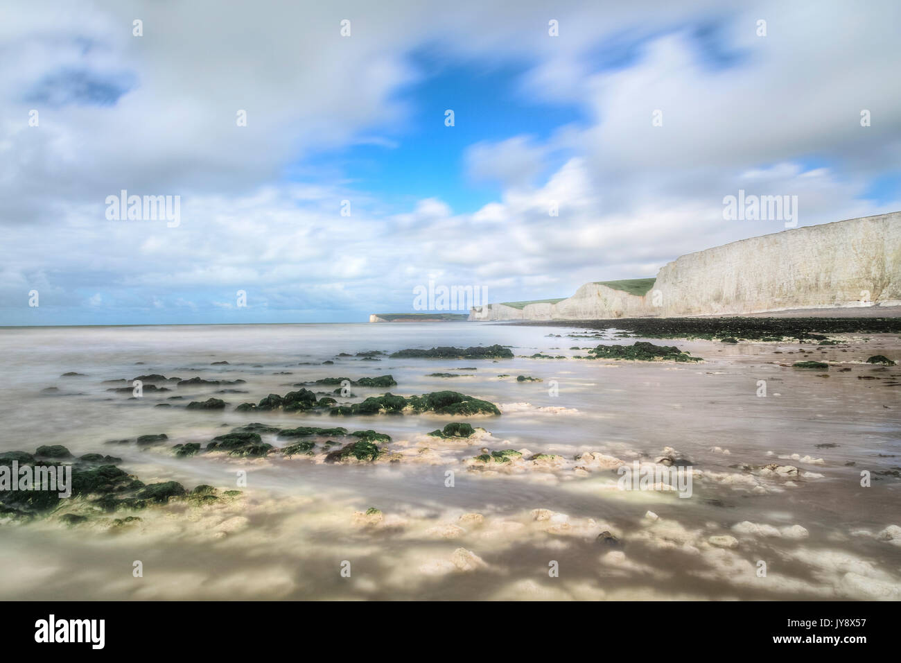 Sette sorelle, South Downs, East Sussex, England, Regno Unito Foto Stock