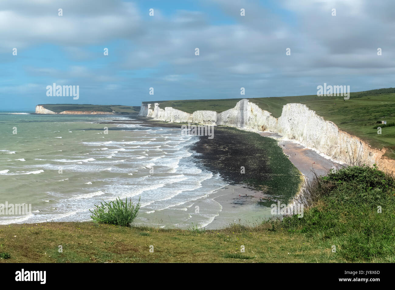 Birling Gap, Sette sorelle, South Downs, East Sussex, England, Regno Unito Foto Stock