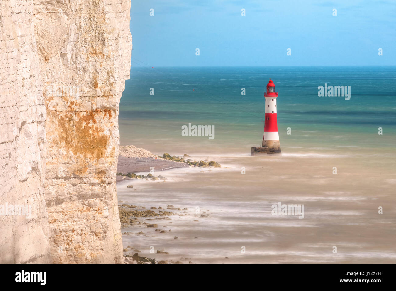 Beachy Head, Sette sorelle, South Downs, East Sussex, England, Regno Unito Foto Stock