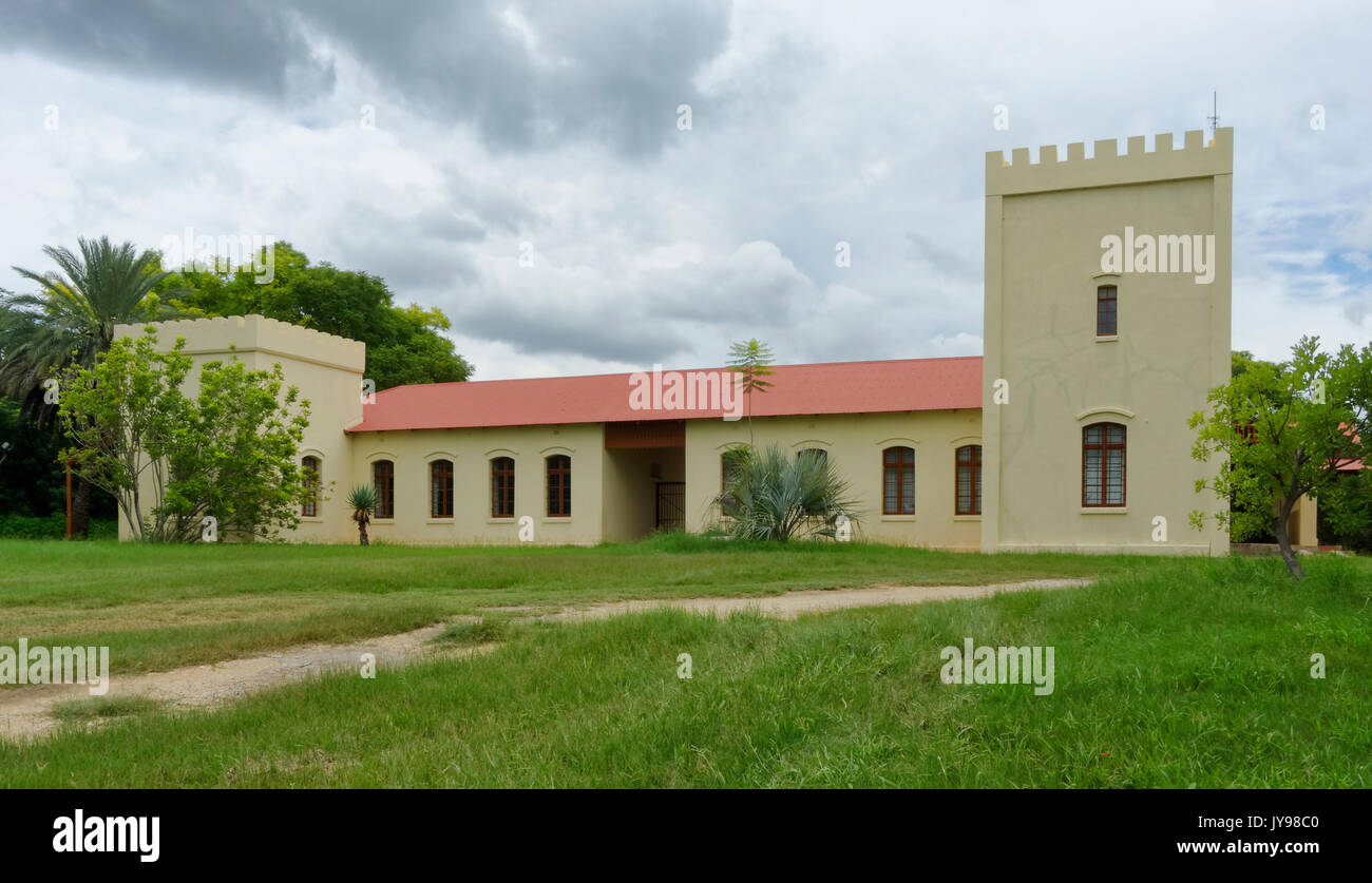 Grootfontein: Fortezza storica tedesca (Alte Feste) della forza di protezione, oggi museo, Distretto Grootfontein, Regione Otjozondjupa, Namibia Foto Stock