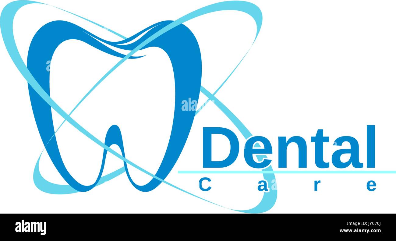 Odontoiatria logo in formato vettoriale molto facile da modificare Illustrazione Vettoriale