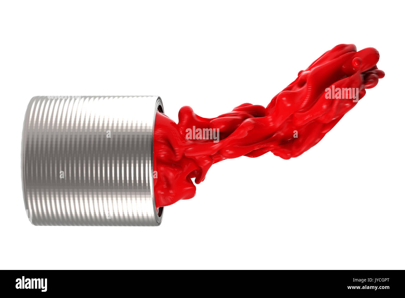 3D rendering colore dell'acqua splash isolato su bianco Foto Stock
