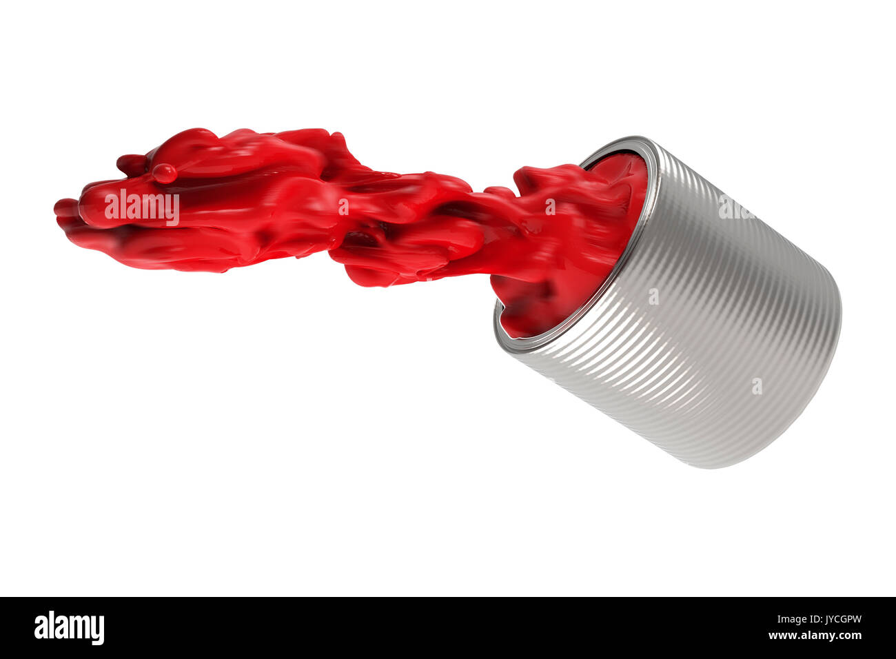 3D rendering colore dell'acqua splash isolato su bianco Foto Stock