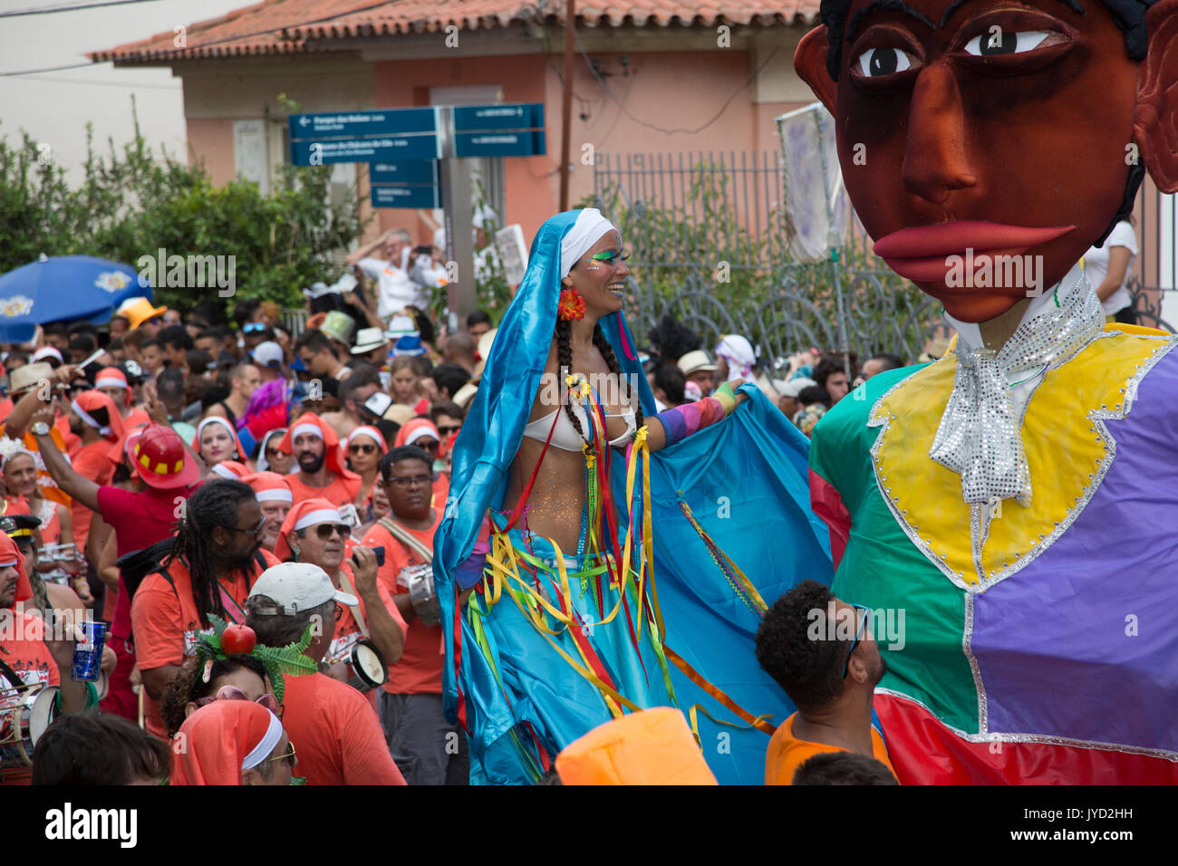 La Carnival, in ,Rio de Janeiro, Carnaval, è una, festival, in Brasile, southamerica Foto Stock