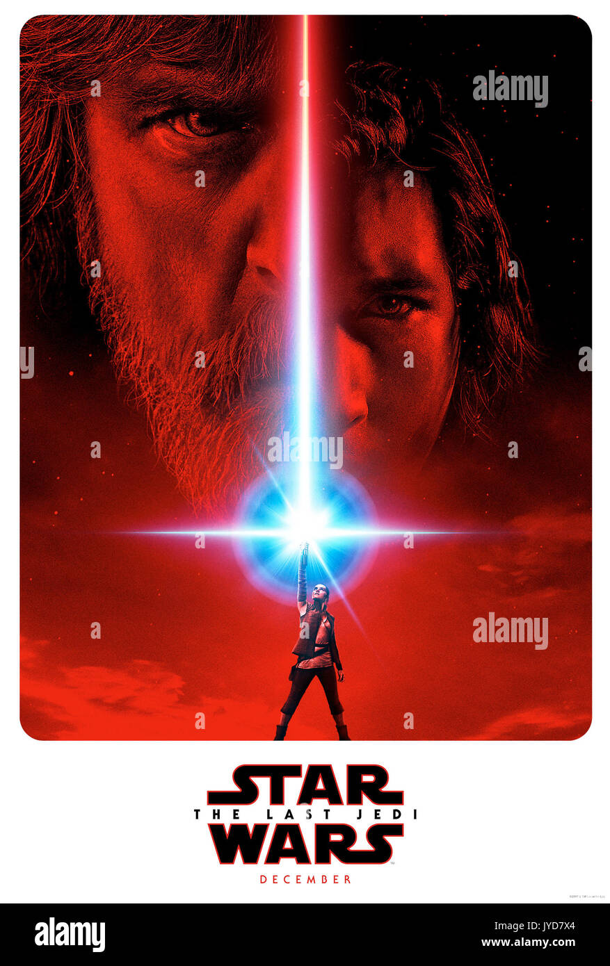 Data di rilascio: dicembre 15, 2017 Titolo: Star Wars: ultimi Jedi STUDIO: Lucasfilm direttore: Rian Johnson trama: Avendo preso i suoi primi passi in un mondo più grande in Star Wars: La forza risveglia (2015), Rey continua il suo viaggio epico con il Finn, Poe e Luke Skywalker nel prossimo capitolo della saga. STARRING: Poster arte. (Credito Immagine: © Lucasfilm/Entertainment Immagini) Foto Stock