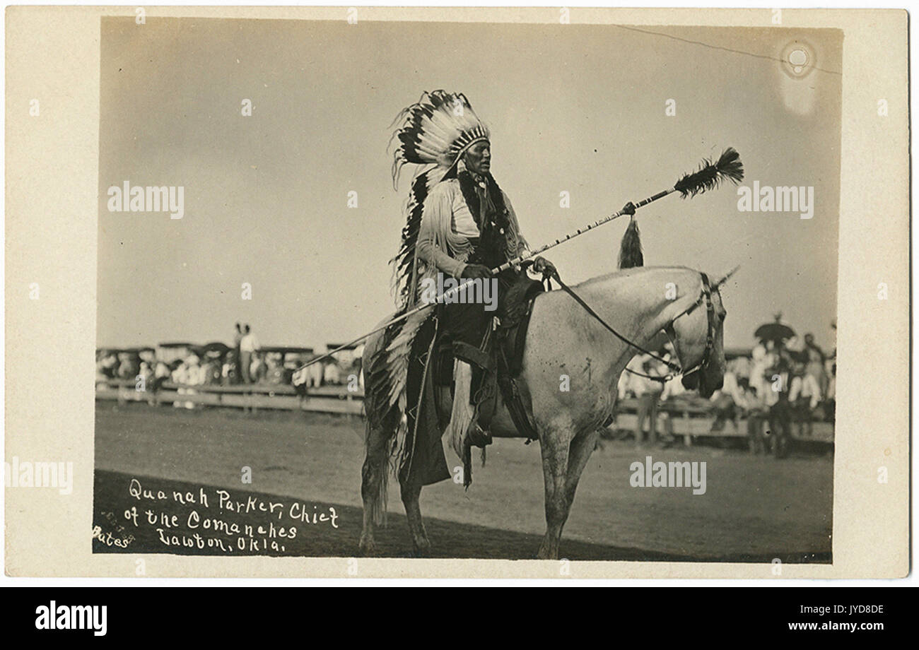 Quanah Parker, capo dei Comanches, Lawton, Okla. Foto Stock
