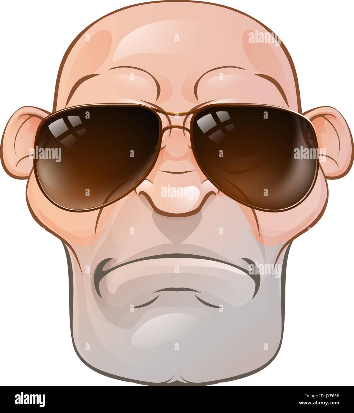 Significa robusto uomo Cartoon Illustrazione Vettoriale