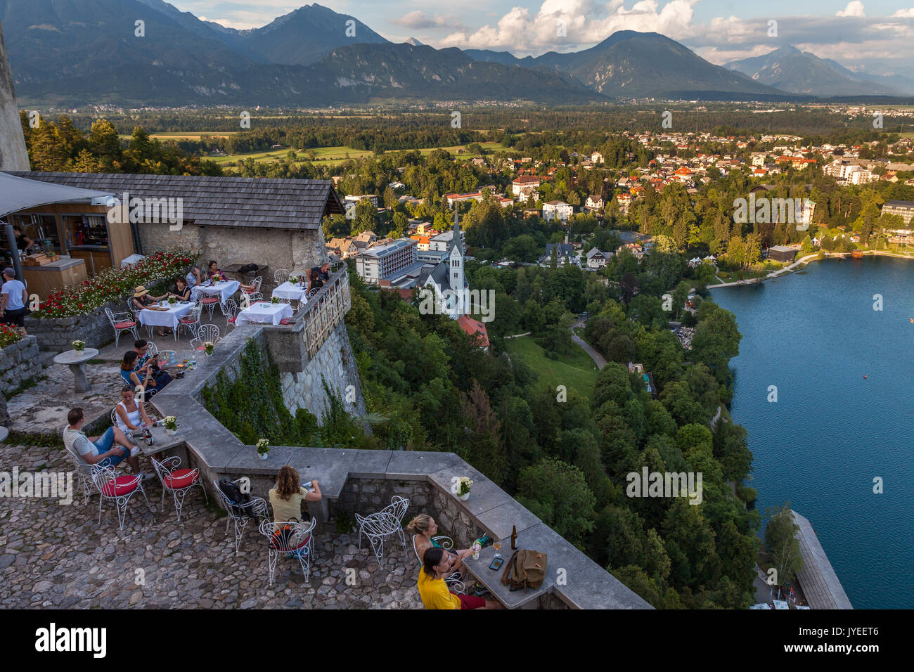 Il lago di Bled, in Slovenia, Foto Stock