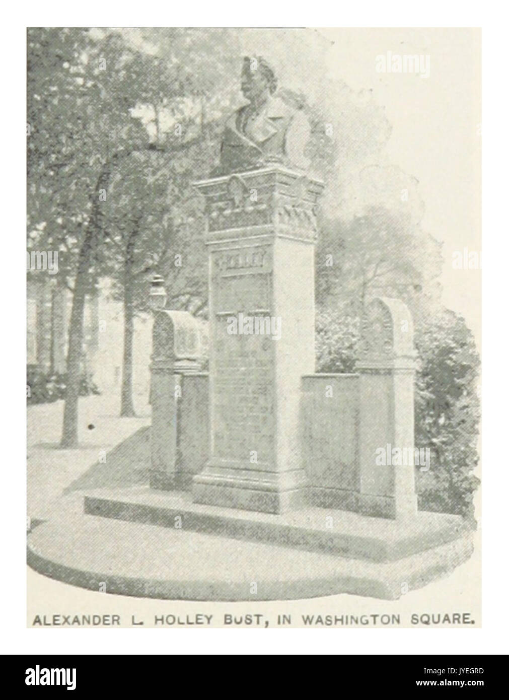 (Re1893NYC) PG177 ALEXANDER L. HOLLEY BUSTO, IN WASHINGTON SQUARE Foto Stock