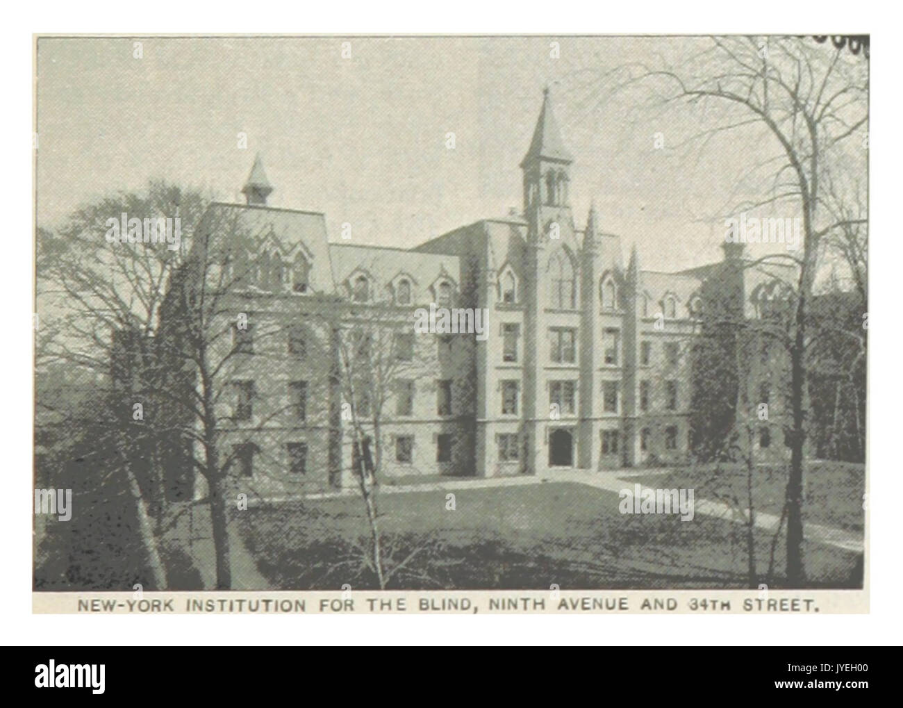 (Re1893NYC) PG305 NEW YORK ISTITUZIONE PER I ciechi, nona AVENUE E 34TH STREET Foto Stock