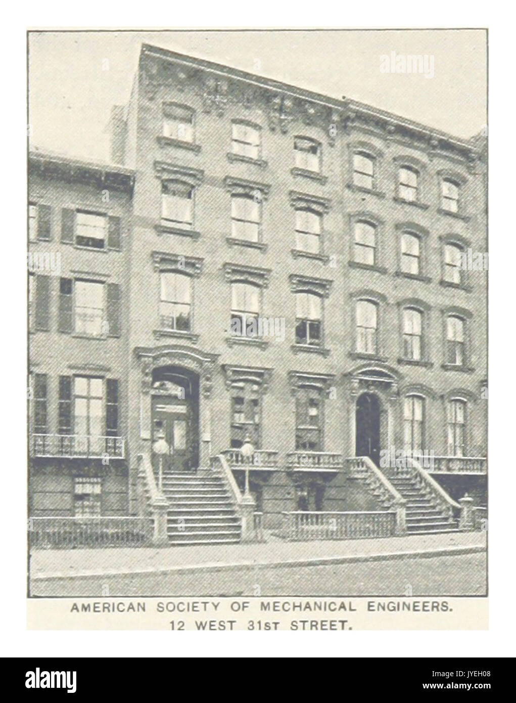 (Re1893NYC) PG328 della società americana di Ingegneri Meccanici. 12 WEST 31ST STREET Foto Stock